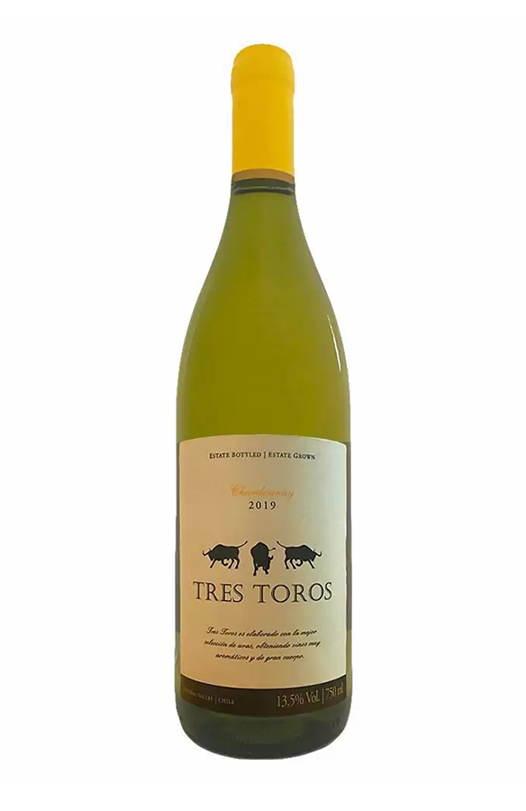Tres Toros Chardonnay 750ml caica com 12 unid.